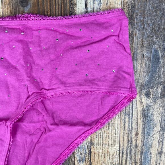 Victoria's Secret Women's XXL Pink Stretch Cotton Modal Elastane Hiphugger Panty - Picture 4 of 15